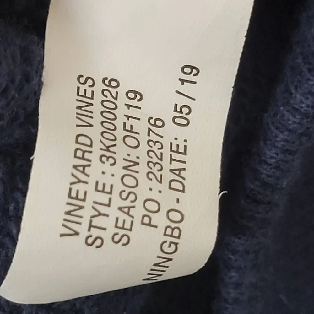 Vineyard Vines The Orginal Shep Navy Blue Pullover Sweater Youth Large 16